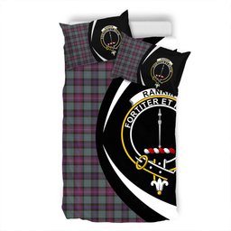 ScotsTee Shop Scottish Rankin (Dalgliesh) Weathered Clan Badge Tartan Bedding Set Circle Style