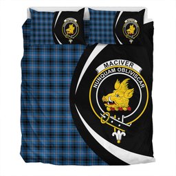ScotsTee Shop Scottish MacIver of Strome Ancient Clan Badge Tartan Bedding Set Circle Style