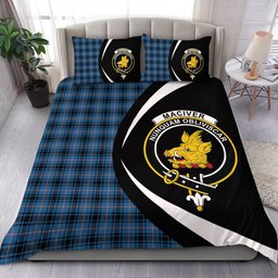 ScotsTee Shop Scottish MacIver of Strome Ancient Clan Badge Tartan Bedding Set Circle Style