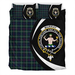 ScotsTee Shop Scottish Murray of Atholl variation (Murray of Atholl; variation) Modern Clan Badge Tartan Bedding Set Circle Style