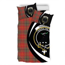 ScotsTee Shop Scottish Turnbull Dress Weathered Clan Badge Tartan Bedding Set Circle Style