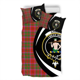 ScotsTee Shop Scottish Shaw of Tordarroch Ancient Clan Badge Tartan Bedding Set Circle Style