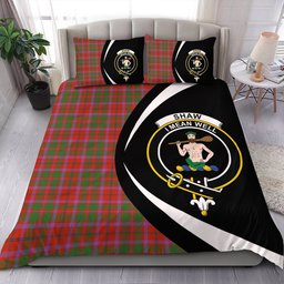 ScotsTee Shop Scottish Shaw of Tordarroch Ancient Clan Badge Tartan Bedding Set Circle Style