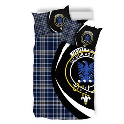 ScotsTee Shop Scottish Ochterlony (Auchterlony) Modern Clan Badge Tartan Bedding Set Circle Style
