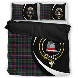 ScotsTee Shop Scottish MacNeil of Colonsay (MacNeil of Barra of Colonsay) (Highland Society of London) Modern Clan Badge Tartan Bedding Set Circle Style