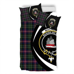 ScotsTee Shop Scottish MacNeil of Colonsay (MacNeil of Barra of Colonsay) (Highland Society of London) Modern Clan Badge Tartan Bedding Set Circle Style