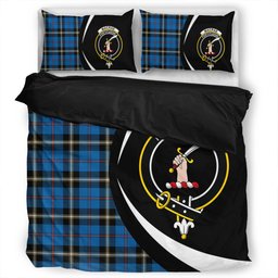 ScotsTee Shop Scottish MacRae of America Ancient Clan Badge Tartan Bedding Set Circle Style