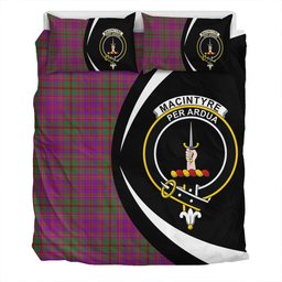 ScotsTee Shop Scottish MacIntyre of Glenorchy Modern Clan Badge Tartan Bedding Set Circle Style