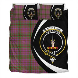 ScotsTee Shop Scottish MacIntyre of Glenorchy Ancient Clan Badge Tartan Bedding Set Circle Style