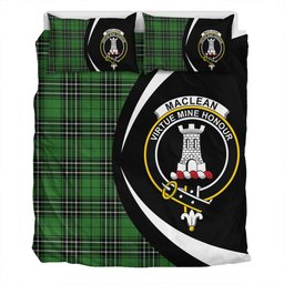 ScotsTee Shop Scottish MacLean of Duart Hunting (Vestiarium Scoticum) Ancient Clan Badge Tartan Bedding Set Circle Style