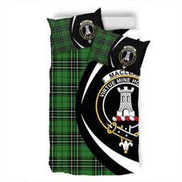 ScotsTee Shop Scottish MacLean of Duart Hunting (Vestiarium Scoticum) Ancient Clan Badge Tartan Bedding Set Circle Style