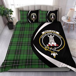 ScotsTee Shop Scottish MacLean of Duart Hunting (Vestiarium Scoticum) Ancient Clan Badge Tartan Bedding Set Circle Style