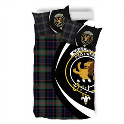 ScotsTee Shop Scottish Newlands (Walker Newlands) Modern Clan Badge Tartan Bedding Set Circle Style