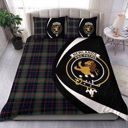 ScotsTee Shop Scottish Newlands (Walker Newlands) Modern Clan Badge Tartan Bedding Set Circle Style