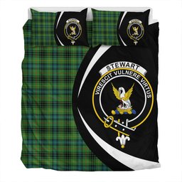 ScotsTee Shop Scottish Stewart Hunting Ancient Clan Badge Tartan Bedding Set Circle Style