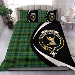 ScotsTee Shop Scottish Stewart Hunting Ancient Clan Badge Tartan Bedding Set Circle Style