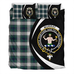 ScotsTee Shop Scottish Murray of Atholl Dress (Murray Dress) Modern Clan Badge Tartan Bedding Set Circle Style