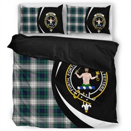 ScotsTee Shop Scottish Murray of Atholl Dress (Murray Dress) Modern Clan Badge Tartan Bedding Set Circle Style