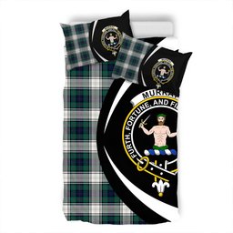 ScotsTee Shop Scottish Murray of Atholl Dress (Murray Dress) Modern Clan Badge Tartan Bedding Set Circle Style