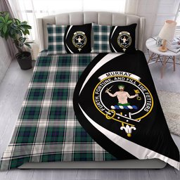 ScotsTee Shop Scottish Murray of Atholl Dress (Murray Dress) Modern Clan Badge Tartan Bedding Set Circle Style