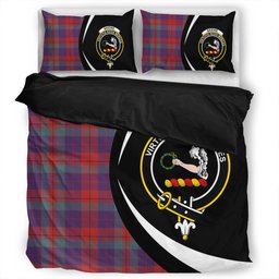 ScotsTee Shop Scottish Skene of Cromar Weathered Clan Badge Tartan Bedding Set Circle Style