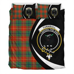 ScotsTee Shop Scottish Turnbull Dress Ancient Clan Badge Tartan Bedding Set Circle Style