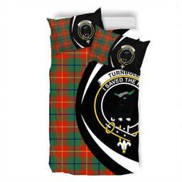 ScotsTee Shop Scottish Turnbull Dress Ancient Clan Badge Tartan Bedding Set Circle Style