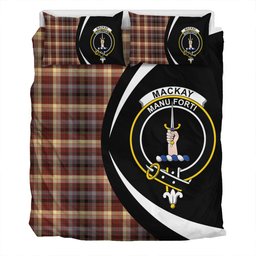 ScotsTee Shop Scottish MacKay of Strathnaver Modern Clan Badge Tartan Bedding Set Circle Style