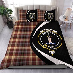 ScotsTee Shop Scottish MacKay of Strathnaver Modern Clan Badge Tartan Bedding Set Circle Style