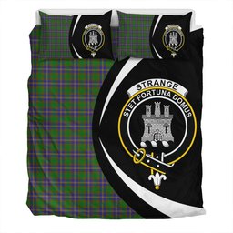 ScotsTee Shop Scottish Strange of Balkaskie Clan Badge Tartan Bedding Set Circle Style