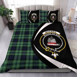 ScotsTee Shop Scottish MacNeil of Colonsay (MacNeil of Barra of Colonsay) Modern Clan Badge Tartan Bedding Set Circle Style