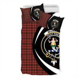 ScotsTee Shop Scottish Murray of Ochtertyre Weathered Clan Badge Tartan Bedding Set Circle Style