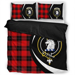 ScotsTee Shop Scottish Ramsay Red (Ramsay of Dalhousie) Clan Badge Tartan Bedding Set Circle Style