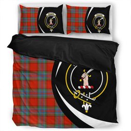 ScotsTee Shop Scottish MacRae of Ardentoul Ancient Clan Badge Tartan Bedding Set Circle Style