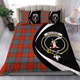 ScotsTee Shop Scottish MacRae of Ardentoul Ancient Clan Badge Tartan Bedding Set Circle Style