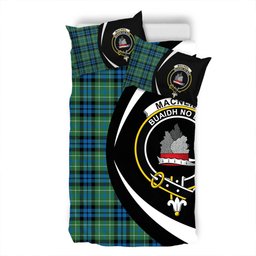 ScotsTee Shop Scottish MacNeil of Colonsay (MacNeil of Barra of Colonsay) Ancient Clan Badge Tartan Bedding Set Circle Style
