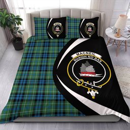 ScotsTee Shop Scottish MacNeil of Colonsay (MacNeil of Barra of Colonsay) Ancient Clan Badge Tartan Bedding Set Circle Style