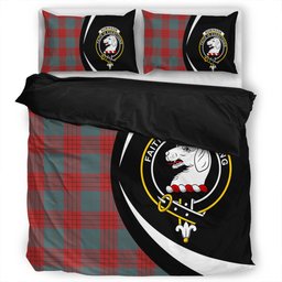 ScotsTee Shop Scottish Robinson Dress (Robins Dress) Weathered Clan Badge Tartan Bedding Set Circle Style