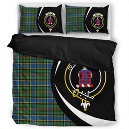 ScotsTee Shop Scottish Ogilvie of Inverarity (Wilson) Modern Clan Badge Tartan Bedding Set Circle Style