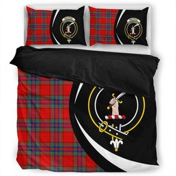 ScotsTee Shop Scottish MacRae of Ardentoul Modern Clan Badge Tartan Bedding Set Circle Style