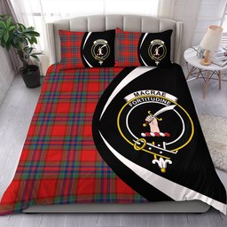 ScotsTee Shop Scottish MacRae of Ardentoul Modern Clan Badge Tartan Bedding Set Circle Style