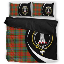 ScotsTee Shop Scottish MacLean of Duart Ancient Clan Badge Tartan Bedding Set Circle Style