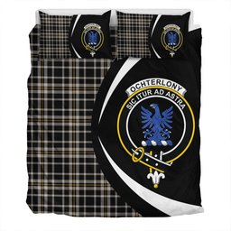ScotsTee Shop Scottish Ochterlony (Auchterlony) Ancient Clan Badge Tartan Bedding Set Circle Style