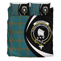 ScotsTee Shop Scottish Tennant Yules Ancient Clan Badge Tartan Bedding Set Circle Style