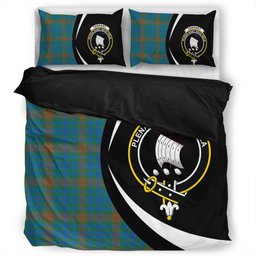 ScotsTee Shop Scottish Tennant Yules Ancient Clan Badge Tartan Bedding Set Circle Style