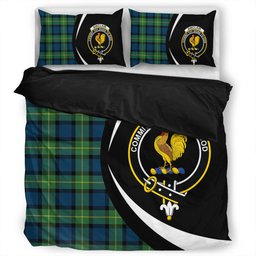 ScotsTee Shop Scottish Sinclair of Ulster Modern Clan Badge Tartan Bedding Set Circle Style