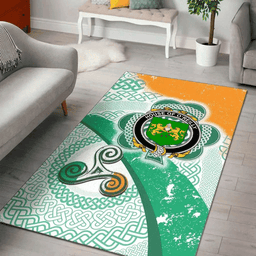 ScotsTee Shop Irish House of O'REILLY Coat of Arms Irish Rug Ireland Shamrock With Patterns