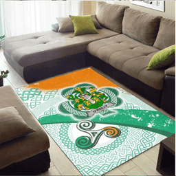 ScotsTee Shop Irish Reilly or O'Reilly Coat of Arms Irish Rug Ireland Shamrock With Patterns