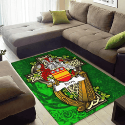 ScotsTee Shop Irish Berry Coat of Arms with Shamrock Irish Rug
