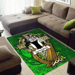 ScotsTee Shop Irish Connaughton Coat of Arms with Shamrock Irish Rug